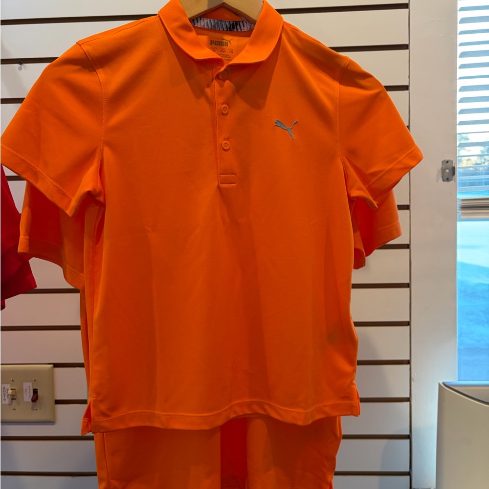 Puma Boys Orange Polo